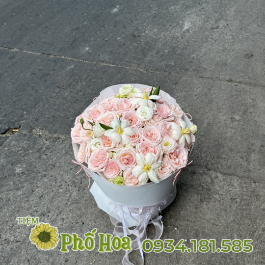 Bó hồng Ohara mix Tulip 