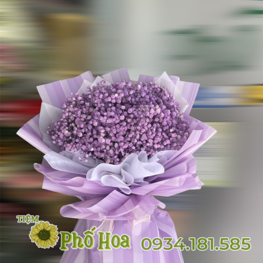 hoa bó babi tông tim