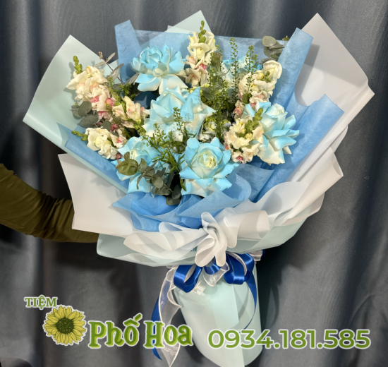 HOA BÓ TÔNG XANH